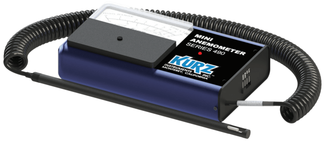 Kurz Portable Air Velocity Meter, 490 Series
